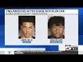 Berkeley County deputies arrest 2 men after pursuit with stolen vehicle