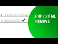 Remove PHP Extension Remove HTML Extension Hide PHP Extension Hide HTML Extension Friendly URL