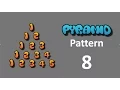8 Pyramid Pattern Print with ALPHABETS DIGITS - Part 08 C language
