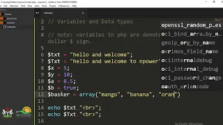 31 PHP Variables and Data Types