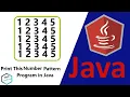 Java Number Pattern Program Tutorial in Hindi Program-3