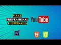 How to Make YouTube Thumbnails with Coding