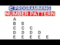 C Program to Print ALPHABET TRIANGLE Pattern Alphabet Pattern in C Language -
