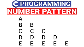 C Program to Print ALPHABET TRIANGLE Pattern Alphabet Pattern in C Language -