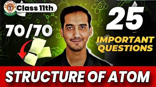 Structure of Atom|25 Important questions| Class 11 Chemistry |Sourabh Raina