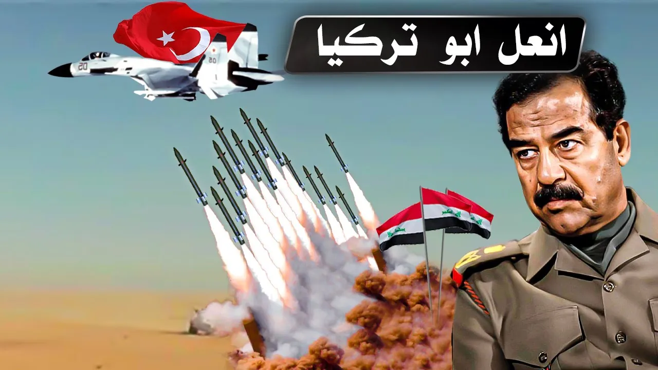 شاهد ماذا فعل صدام حسين عندما اخترقت المقاتلات التركية سماء العراق