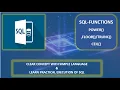 SQL Functions-POWER FLOOR TRUNC CEIL Theoretical Practical Learn for Grow Concept