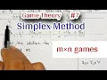 Simplex Method in Game Theory Simplex Method for m n Games