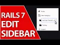 Craft an Editable Sidebar Rails 7 Tailwind Guide