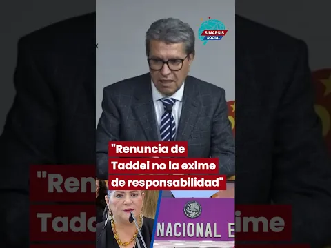 "Renuncia de Taddei no la exime de responsabilidad técnica, financiera o incluso penal": Monreal