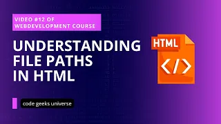 Understanding File Paths Full Stack Web Development Web Development Tutorial