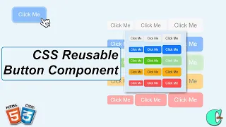 CSS Reusable Button HTML CSS Tutorial CodeIsMine