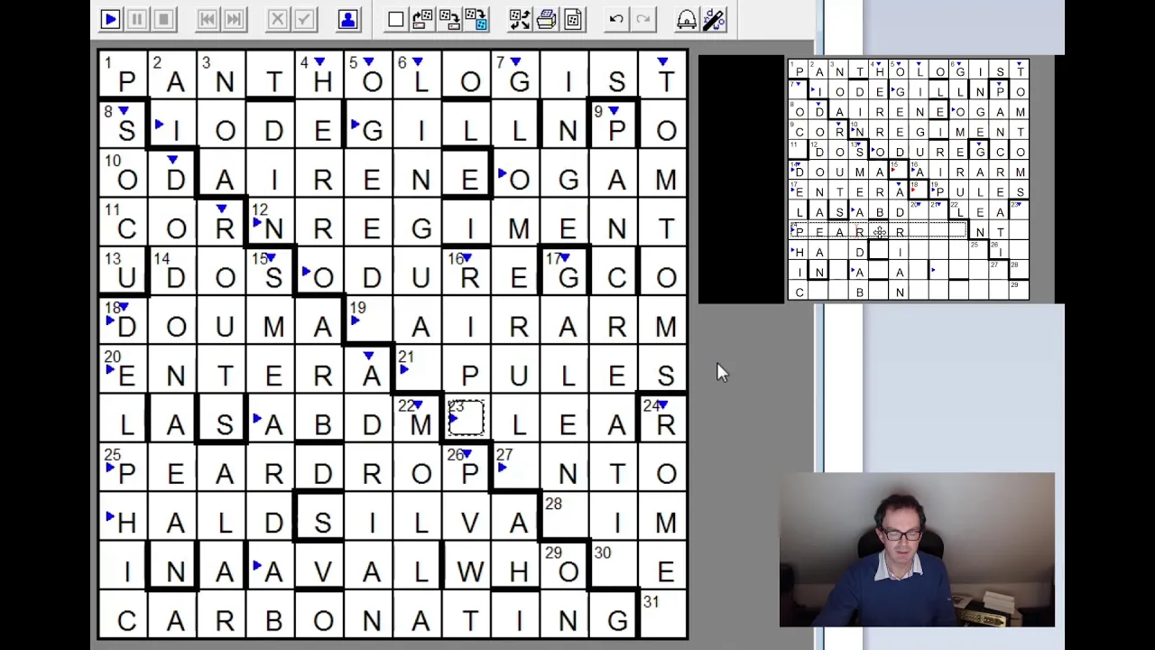 The Best Crossword Ever:  A Piano Falls Down The Stairs