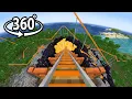 Minecraft 360 Volcano Roller Coaster
