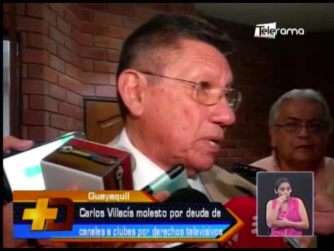 Carlos Villacís molesto por deuda de canales a clubes por derechos televisivos