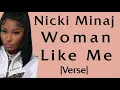 Nicki Minaj - Woman Like Me [Verse - Lyrics] these bitches really wannabenicki imreallymom