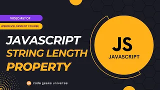 JavaScript String Length Property Full Stack Web Development Web Development Tutorial