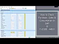 How to check Purchase and Sales in SAP T-Code MB51