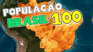 E se tivesse só 100 brasileiros?