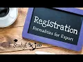 Registration Formalities for Export By Prashant Brahmane
