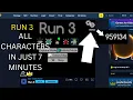 How to INSTANTLY Unlock ALL Characters in Run 3