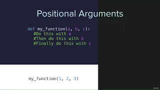 Positional vs Keyword Arguments