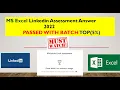 LinkedIn Microsoft Excel Skill Assessment Answers 2022 Crack MS-Excel LinkedIn Paper