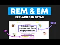 CSS Relative Units REM EM - The Most Detailed Explanation on YouTube