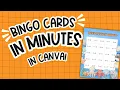 Create Your Own Bingo Cards in Canva in Minutes for Teachers Students Classrooms and Schools