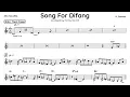 Song For Difang (Kenny Garrett) Alto Sax (Eb) Backing Track