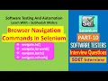 10 - Selenium Commands Browser Navigation Commands