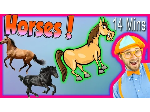 Download MP3 Horses for Children - Learn Farm Animals for Kids. The Horse Song from Blippi