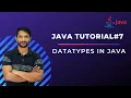 Datatypes in Java - In Hindi