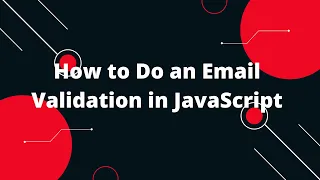 JavaScript Tutorial in Hindi How to Do an Email Validation in JavaScript