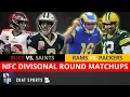 NFL Playoff Picture Schedule Bracket Matchups For 2021 NFC Playoffs Divisional Round