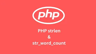 PHP strlen str word count