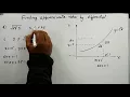 Finding Value by using differential approximation