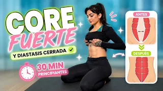 La MEJOR RUTINA DE CORE (Para Principiantes) + Cierra tu diastasis 30 MINS | Matu Garcés