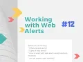 How to work with web based alerts in Selenium