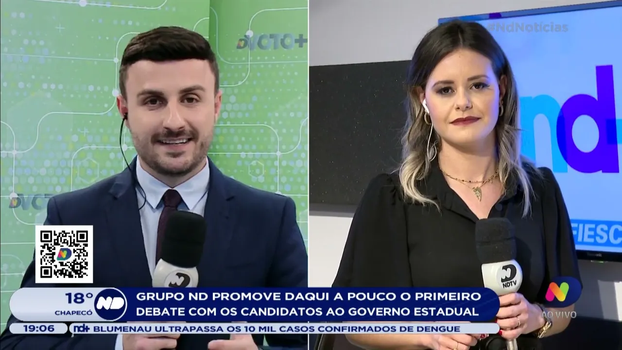 Grupo ND promove o primeiro debate com os candidatos ao governo de SC