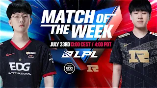 LPL Match of the Week | EDG vs RNG | 2022 Summer Split Week 7