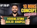 Visualizing Solid Shapes in 10 Mins Math For Class 6th to Class 8th