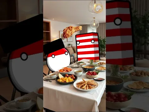 Keselek ayam goreng ☠️ || # #countryballs #obhcombisachet #parody #shorts