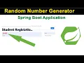 Random Number Generator in Spring Boot Application