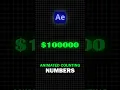after effect tips Animated Counting Numbers In Just 1 Minute Noob vs Pro Editor The Edit Art