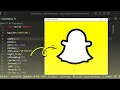 How to draw a Snapchat logo using python turtle Snapchat logo Python turtle Snapchat