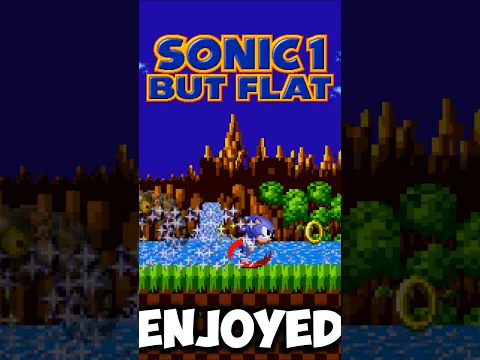 Sonic 1 But It's Flat #sonic #sonicthehedgehog #shorts #shortsvideo #sonic2 #sonicedition #sonicexe