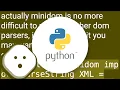Python How to set node text with minidom api