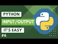 Learn Python Input and Output In Hindi Python Tutorial Beginners