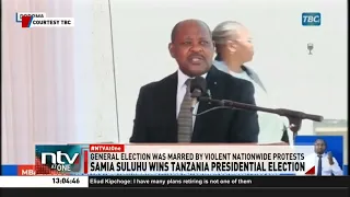 Tanzania S Samia Suluhu Handed Certificate After Being Declared Winner Of 2025 Presidential Election 